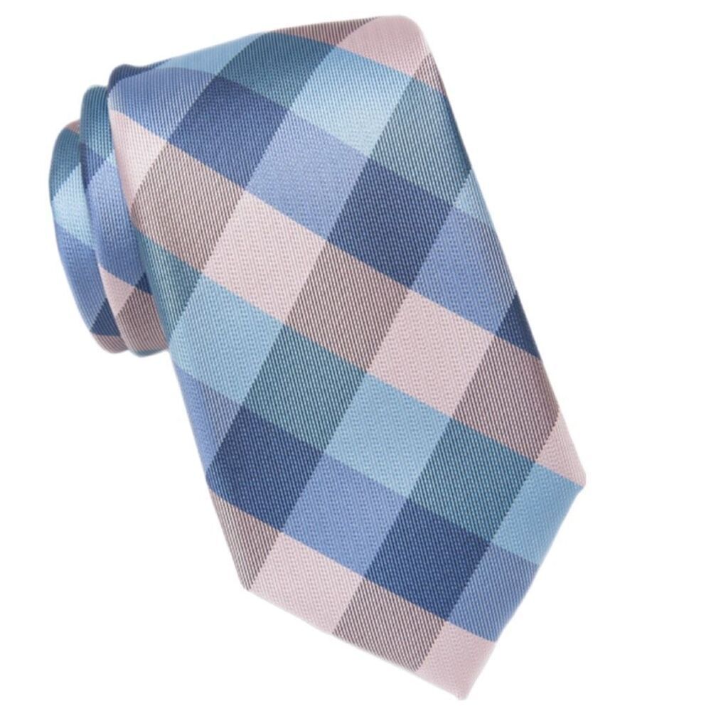 NWT Tommy Hilfiger tartan grid tie in pink and blue